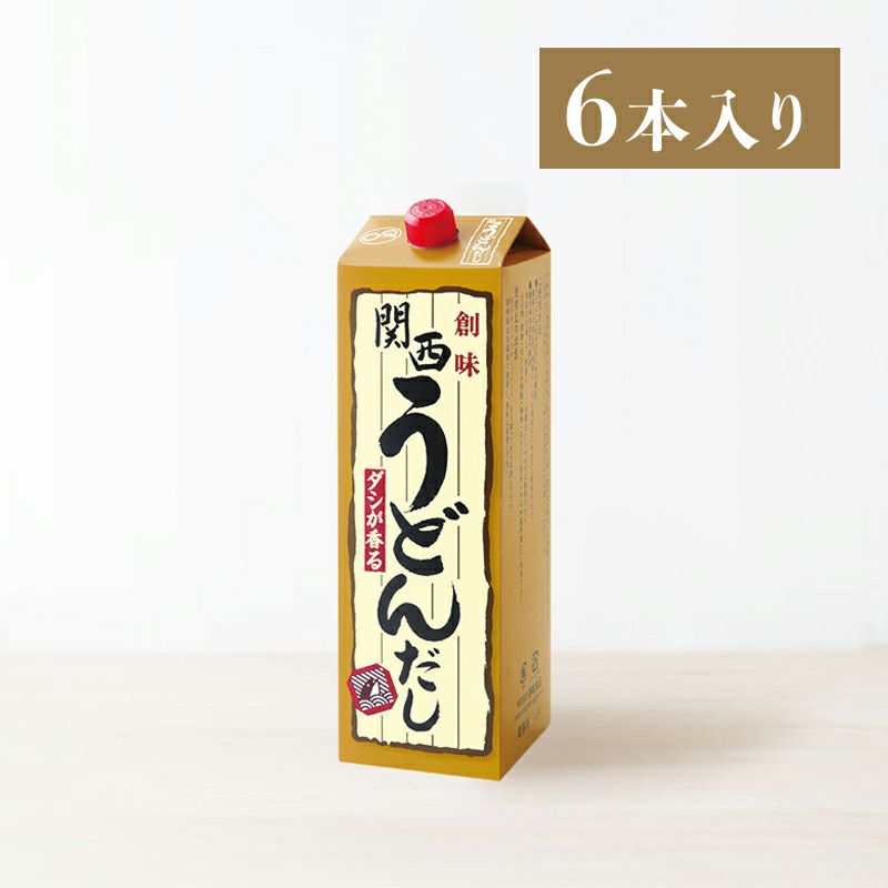 関西うどんだし 1.8L×6本入り | 創味食品公式オンラインショップ